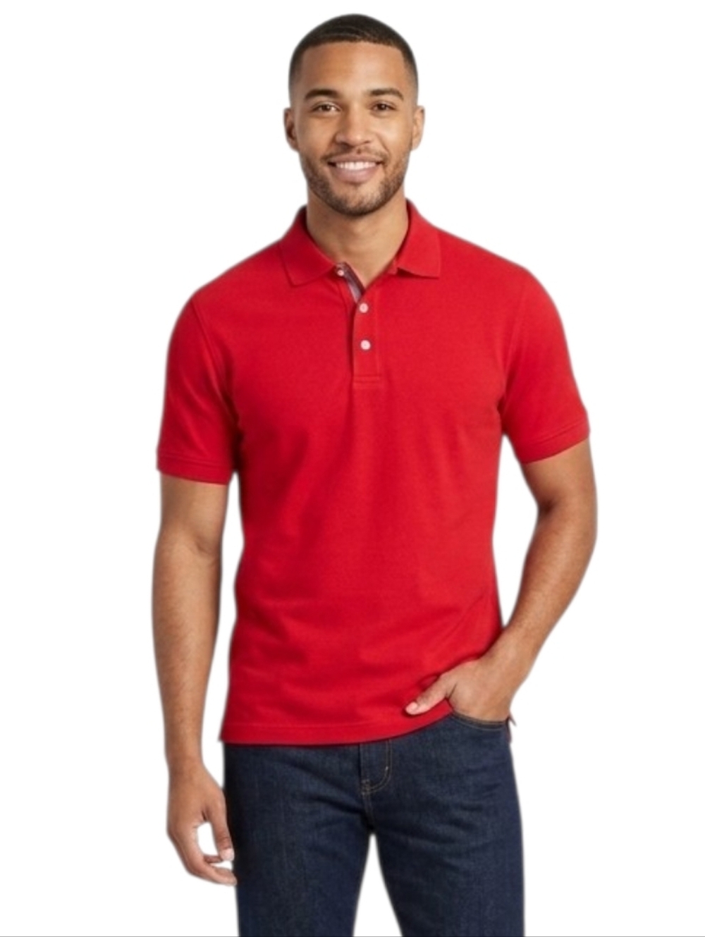 Croft & Barrow Men’s Red Easy Care Polo Shirt – Medium, Gently Used